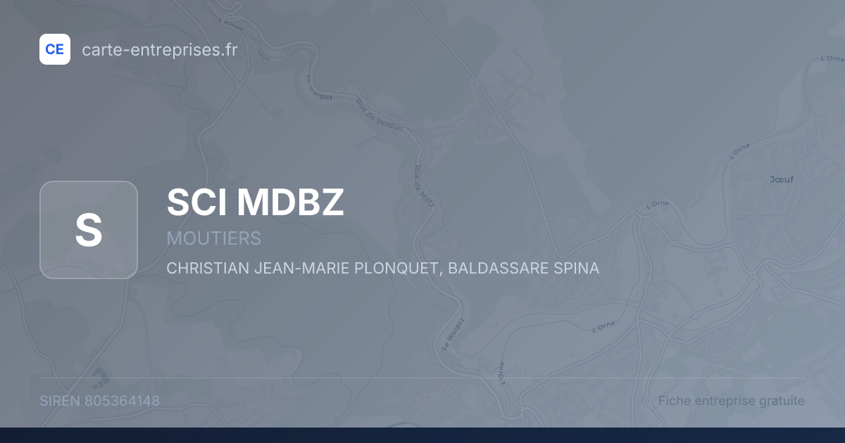 SCI MDBZ — 805364148 — fiche entreprise
