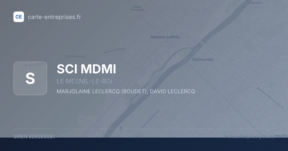 SCI MDMI — 829393081 — fiche entreprise