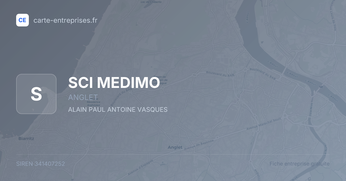SCI MEDIMO — 341407252 — fiche entreprise