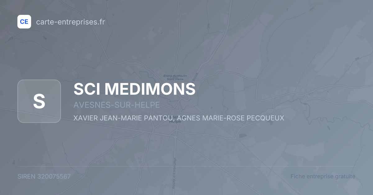 SCI MEDIMONS — 320075567 — fiche entreprise