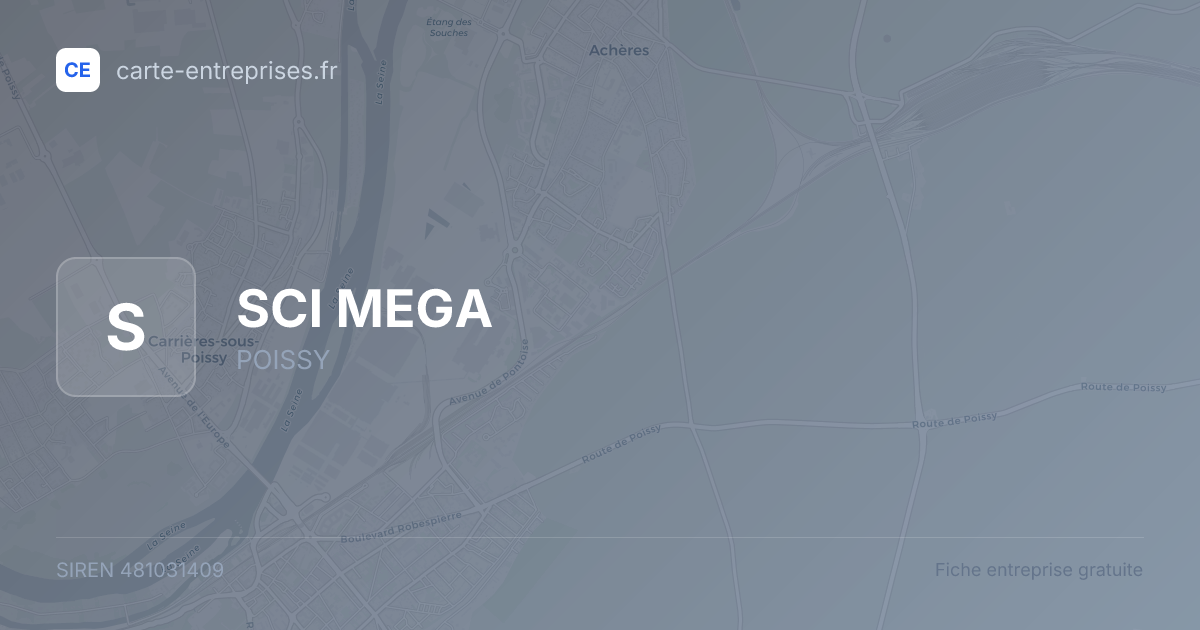 SCI MEGA — 481031409 — fiche entreprise