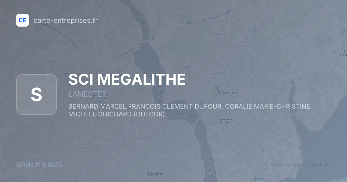 SCI MEGALITHE — 911631273 — fiche entreprise