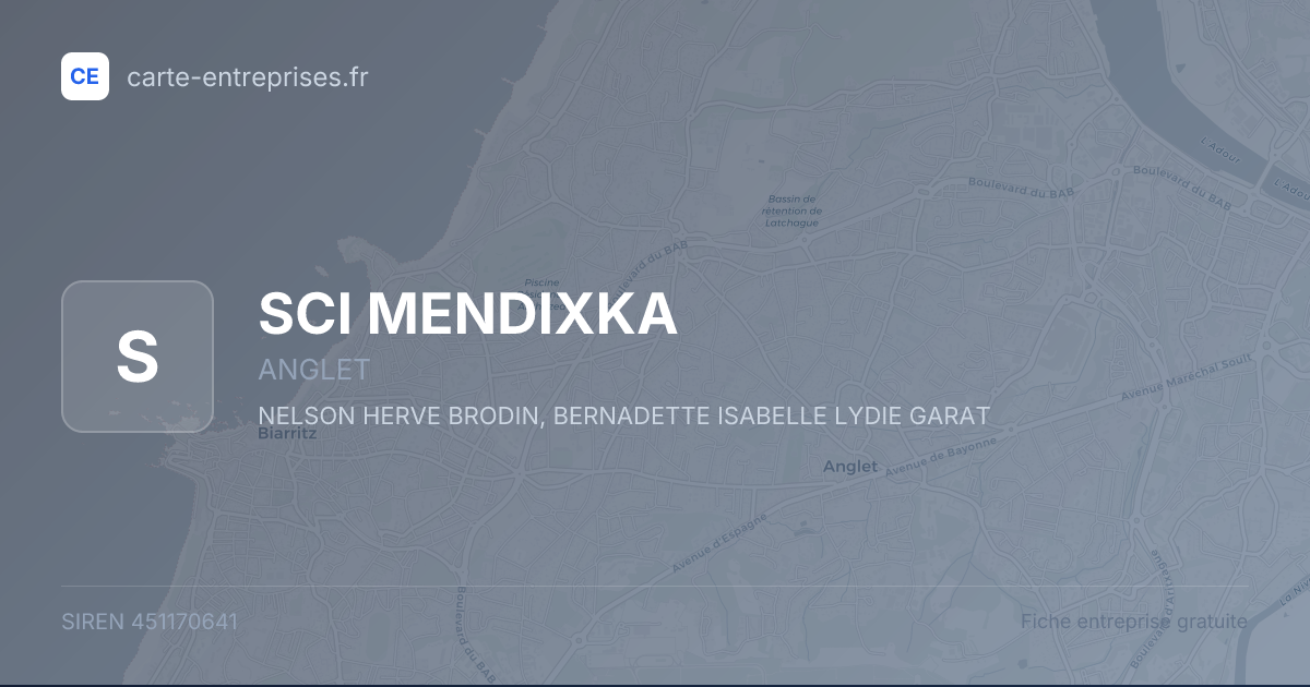 SCI MENDIXKA — 451170641 — fiche entreprise