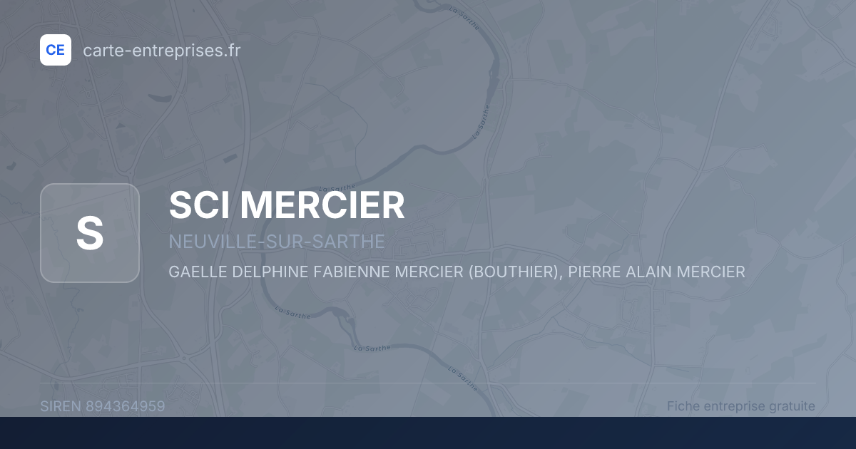 SCI MERCIER — 894364959 — fiche entreprise