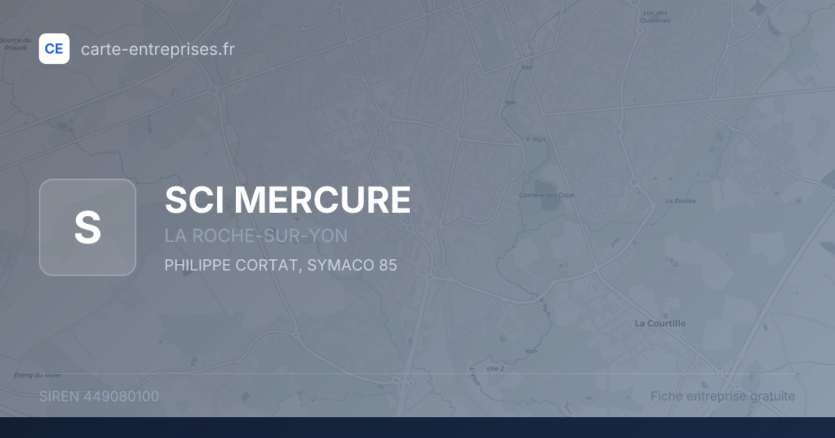SCI MERCURE — 449080100 — fiche entreprise