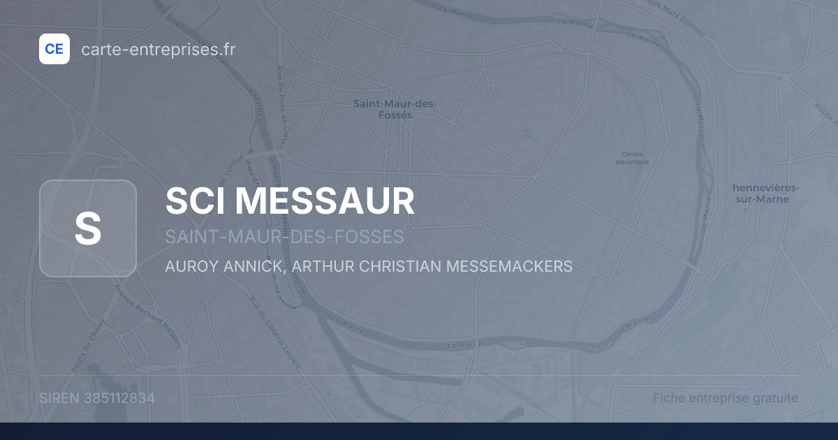 SCI MESSAUR — 385112834 — fiche entreprise