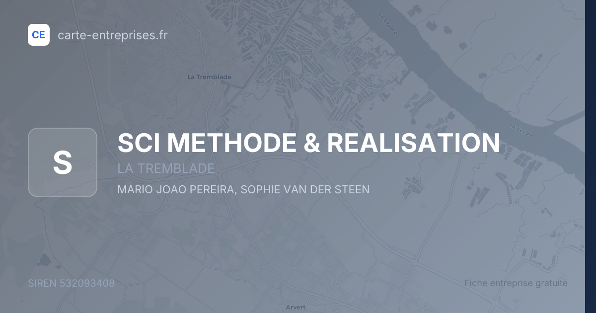 SCI METHODE & REALISATION — 532093408 — fiche entreprise
