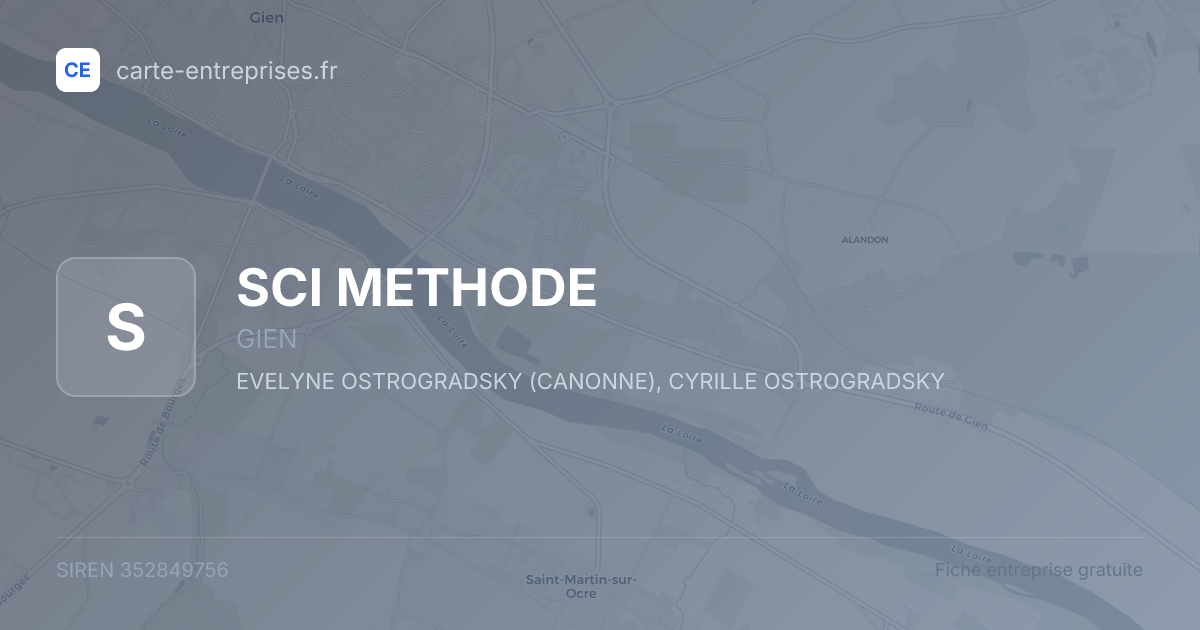 SCI METHODE — 352849756 — fiche entreprise