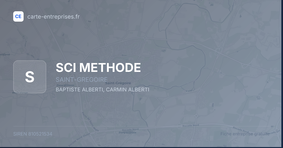 SCI METHODE — 810521534 — fiche entreprise