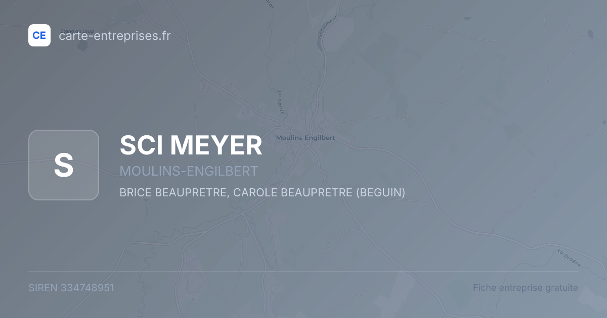 SCI MEYER — 334748951 — fiche entreprise
