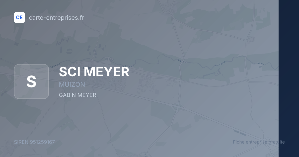 SCI MEYER — 951259167 — fiche entreprise