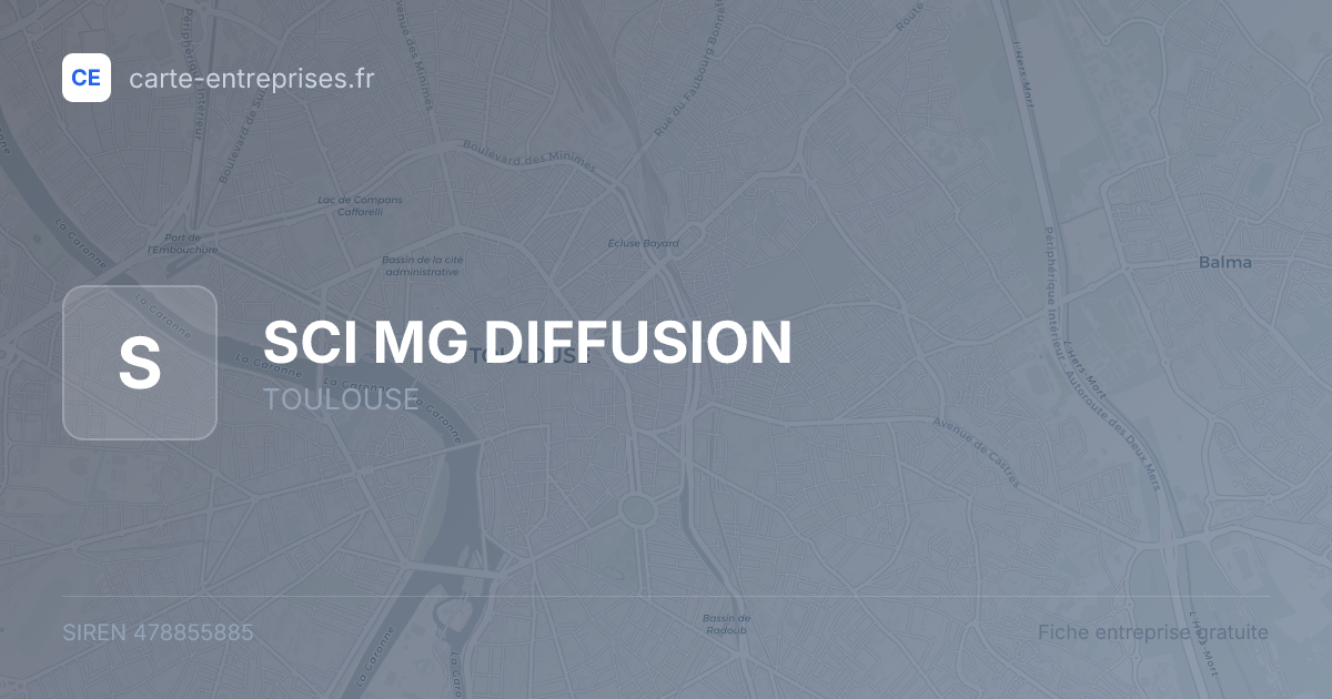 SCI MG DIFFUSION — 478855885 — fiche entreprise