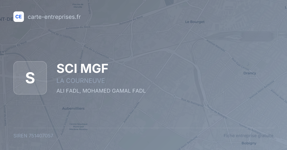 SCI MGF — 751407057 — fiche entreprise