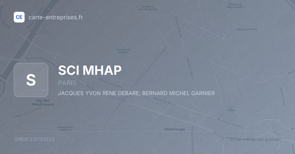 SCI MHAP — 331761023 — fiche entreprise