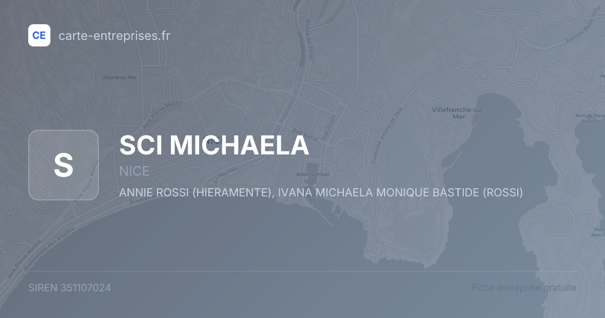 SCI MICHAELA — 351107024 — fiche entreprise