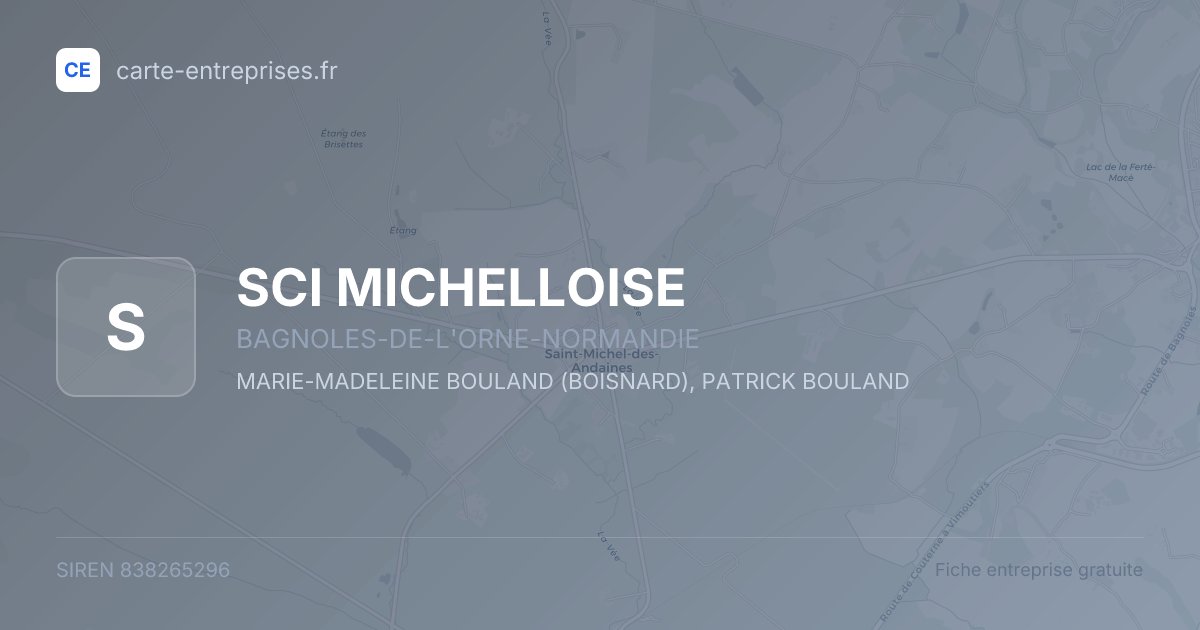 SCI MICHELLOISE — 838265296 — fiche entreprise