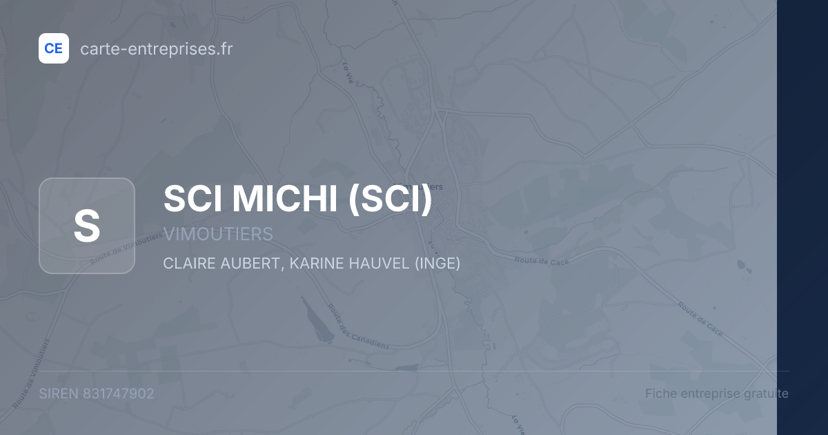 SCI MICHI (SCI) — 831747902 — fiche entreprise