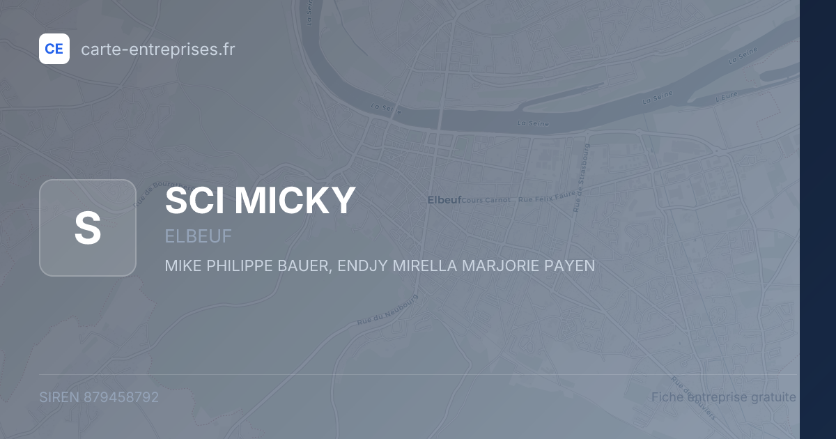 SCI MICKY — 879458792 — fiche entreprise