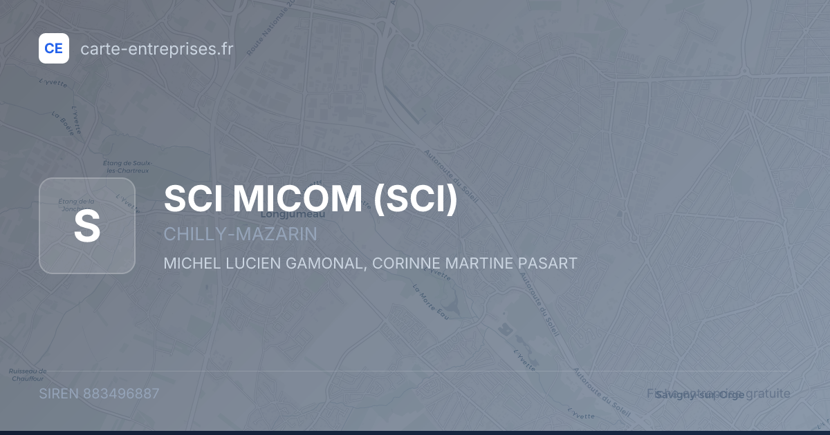 SCI MICOM (SCI) — 883496887 — fiche entreprise