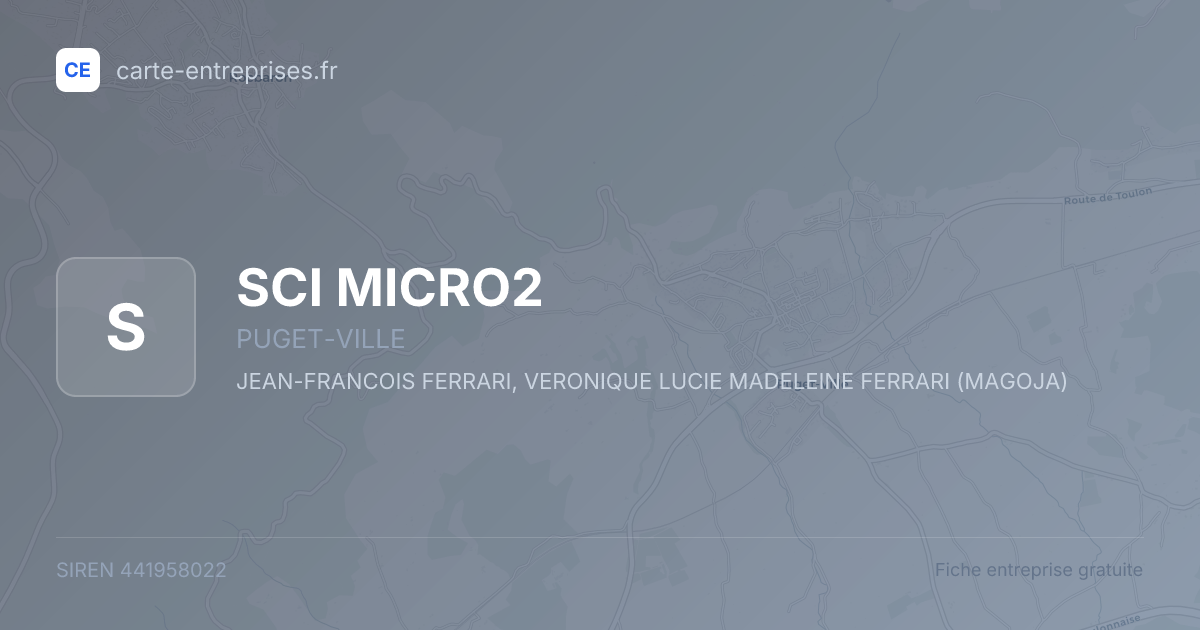 SCI MICRO2 — 441958022 — fiche entreprise