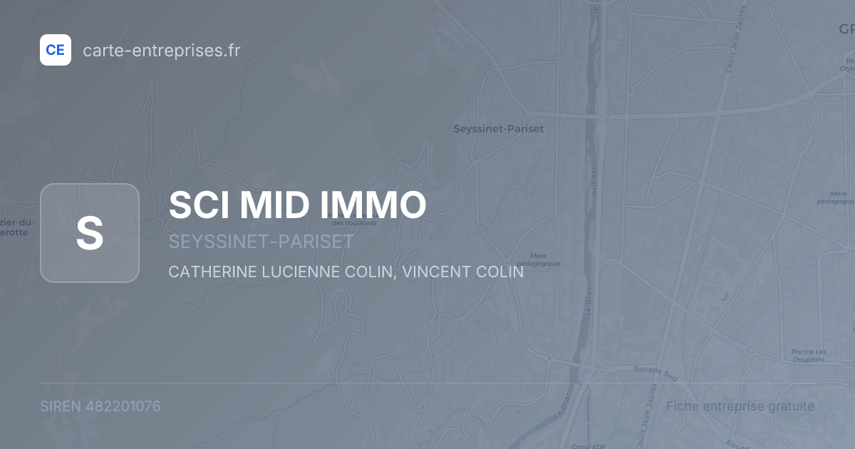 SCI MID IMMO — 482201076 — fiche entreprise