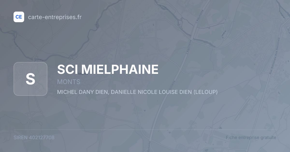 SCI MIELPHAINE — 402127708 — fiche entreprise