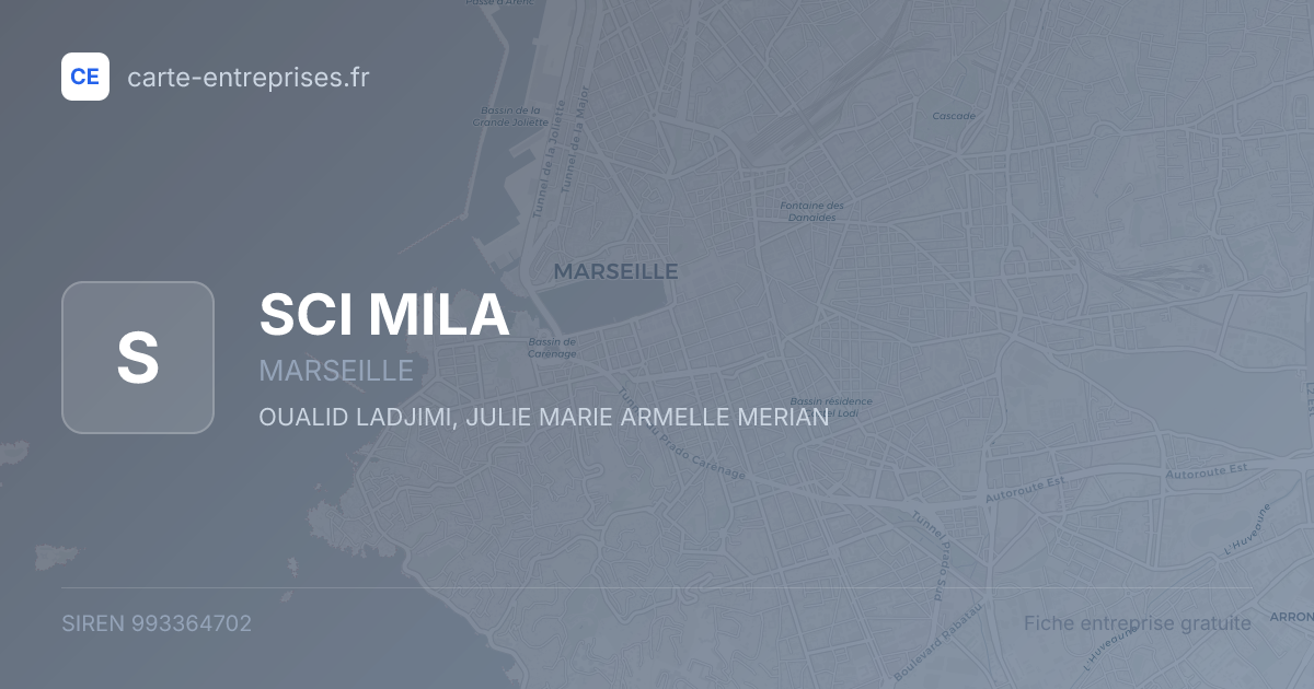 SCI MILA — 993364702 — fiche entreprise