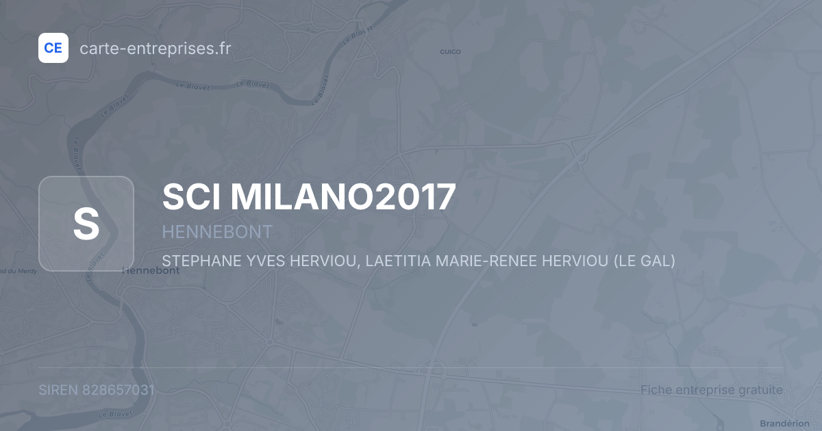 SCI MILANO2017 — 828657031 — fiche entreprise