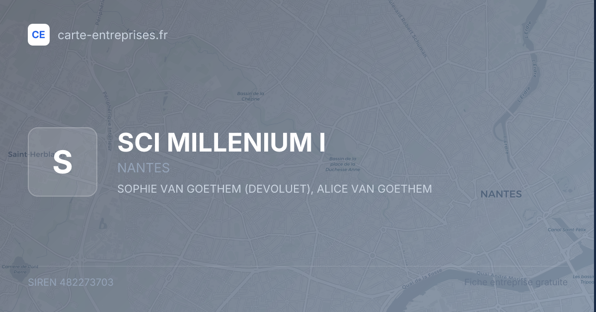 SCI MILLENIUM I — 482273703 — fiche entreprise