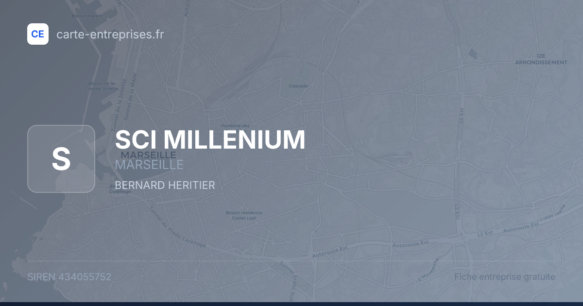 SCI MILLENIUM — 434055752 — fiche entreprise
