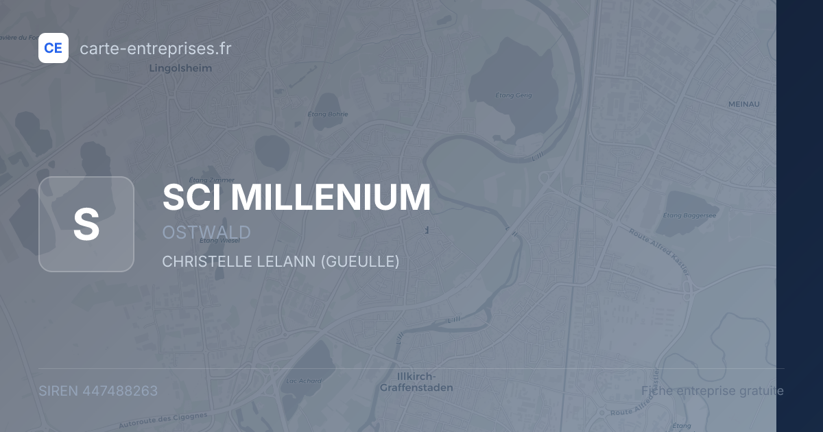 SCI MILLENIUM — 447488263 — fiche entreprise