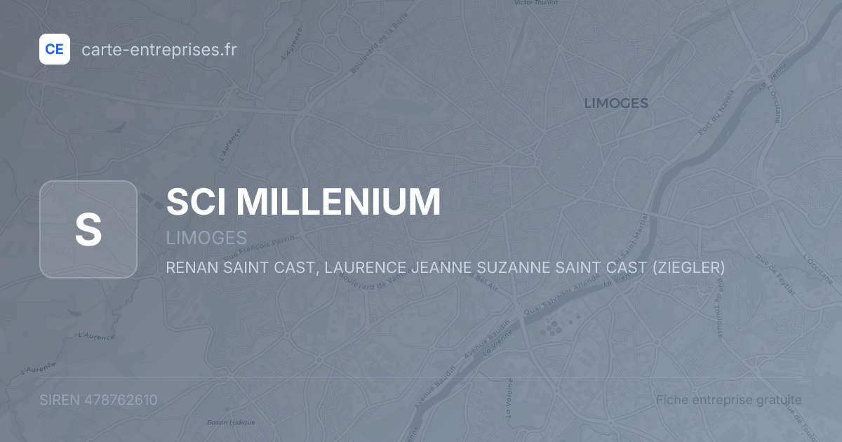 SCI MILLENIUM — 478762610 — fiche entreprise