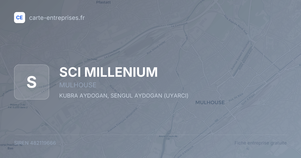 SCI MILLENIUM — 482119666 — fiche entreprise