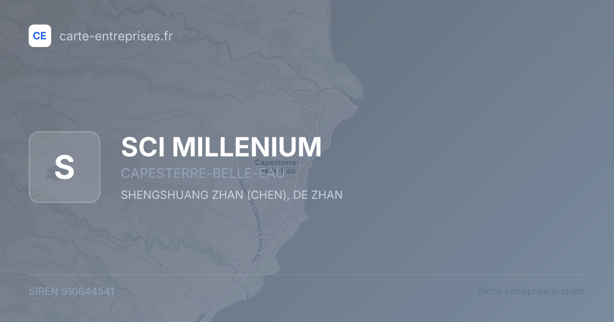 SCI MILLENIUM — 910644541 — fiche entreprise