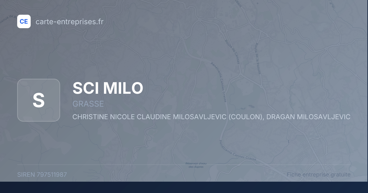 SCI MILO — 797511987 — fiche entreprise