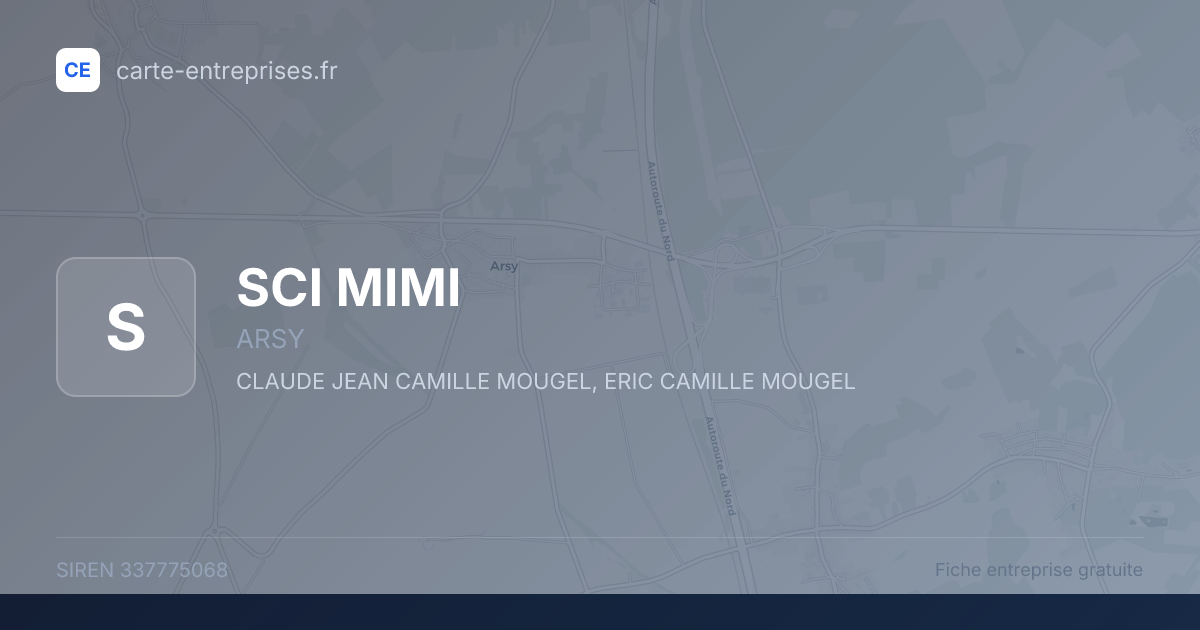 SCI MIMI — 337775068 — fiche entreprise