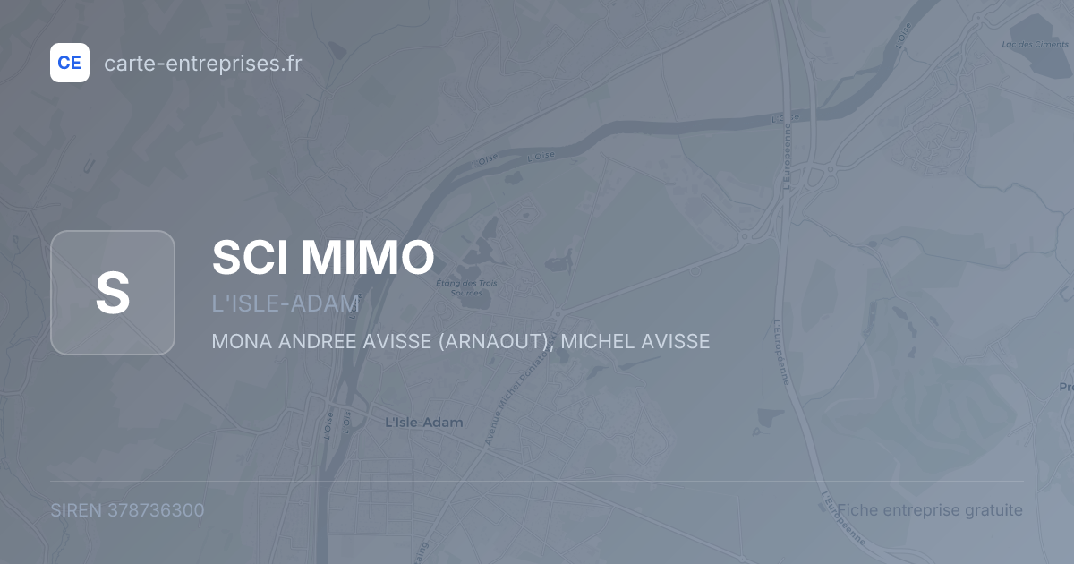 SCI MIMO — 378736300 — fiche entreprise
