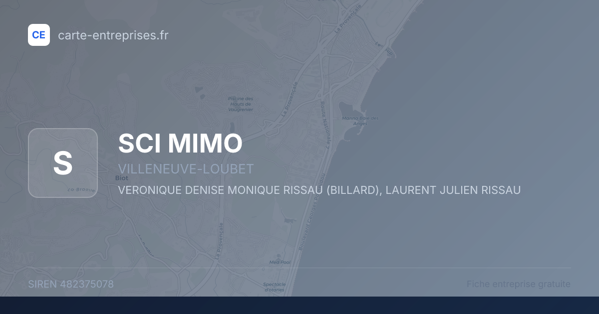 SCI MIMO — 482375078 — fiche entreprise