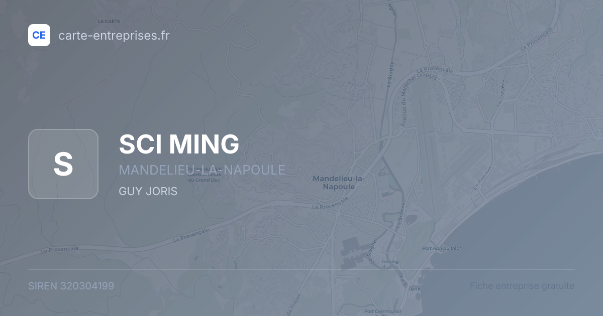 SCI MING — 320304199 — fiche entreprise