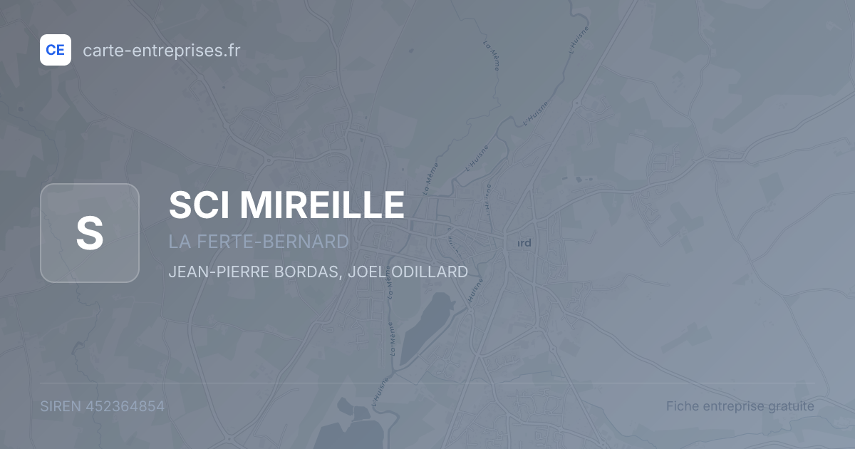 SCI MIREILLE — 452364854 — fiche entreprise