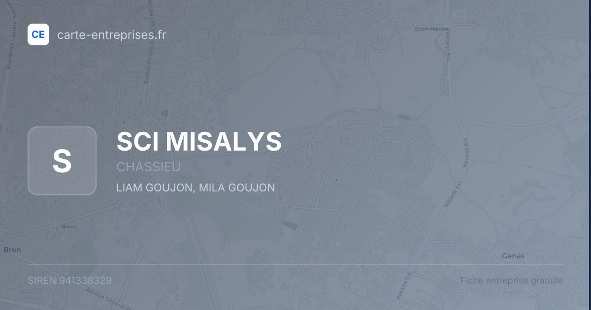 SCI MISALYS — 941338329 — fiche entreprise