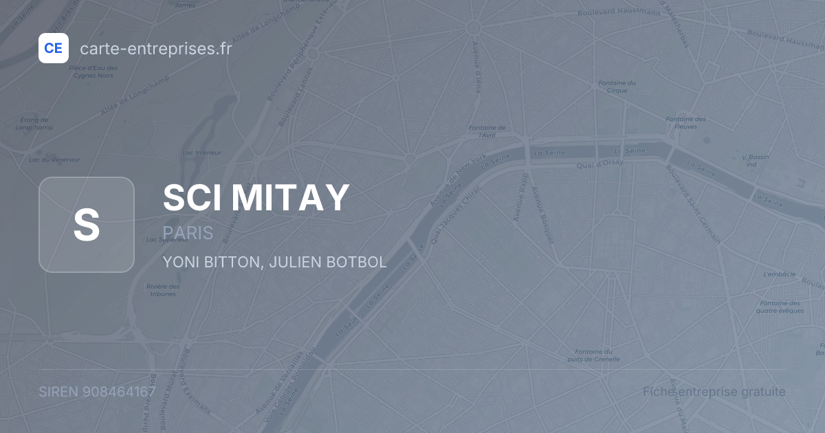 SCI MITAY — 908464167 — fiche entreprise