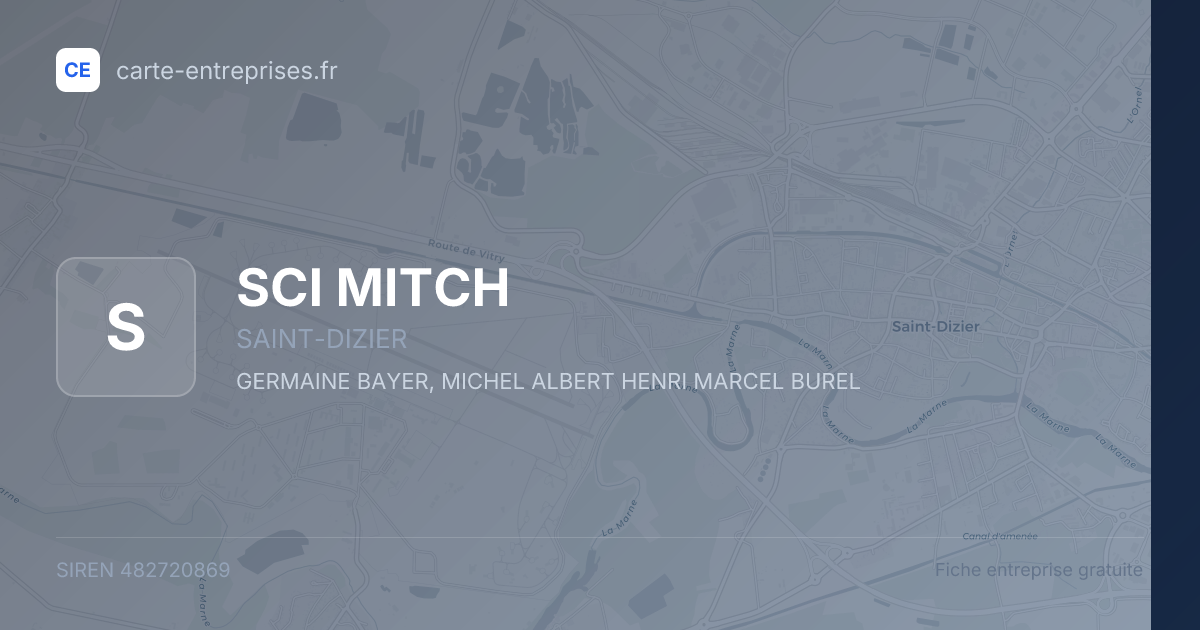 SCI MITCH — 482720869 — fiche entreprise