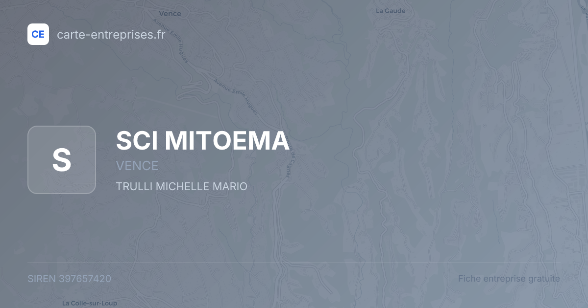 SCI MITOEMA — 397657420 — fiche entreprise