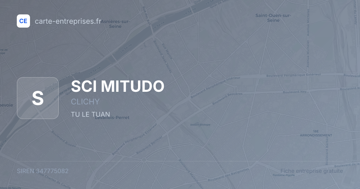 SCI MITUDO — 347775082 — fiche entreprise