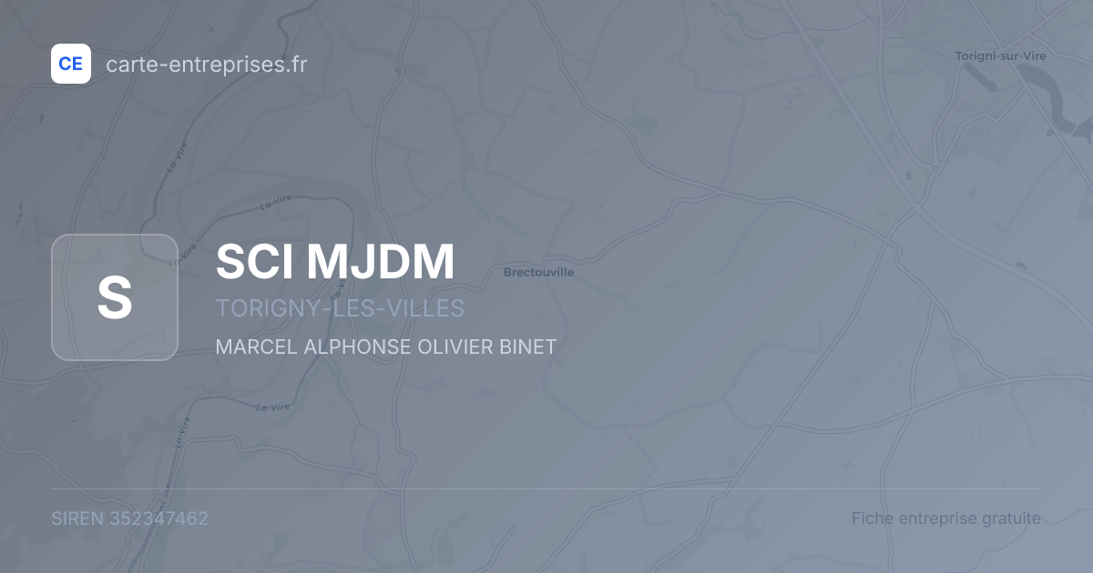 SCI MJDM — 352347462 — fiche entreprise