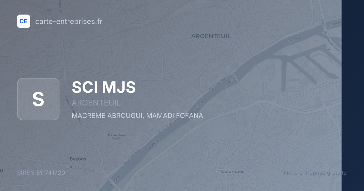 SCI MJS — 511741720 — fiche entreprise