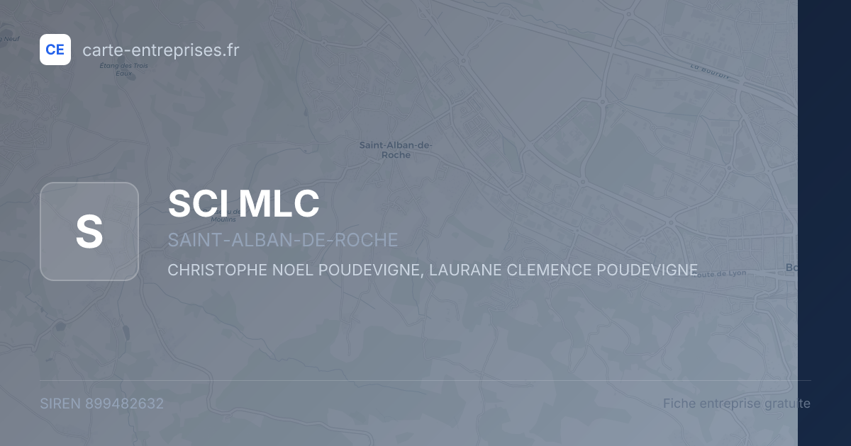SCI MLC — 899482632 — fiche entreprise