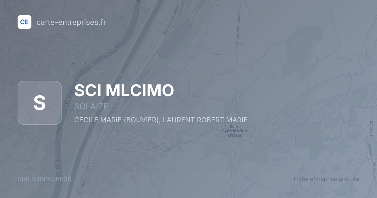 SCI MLCIMO — 891036030 — fiche entreprise