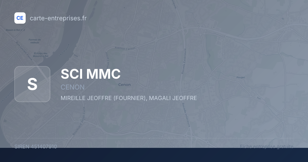 SCI  MMC — 451407910 — fiche entreprise